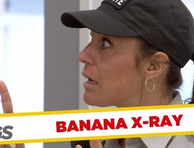 Επική φάρσα με... μπανάνα σε σωματικό έλεγχο (βίντεο)